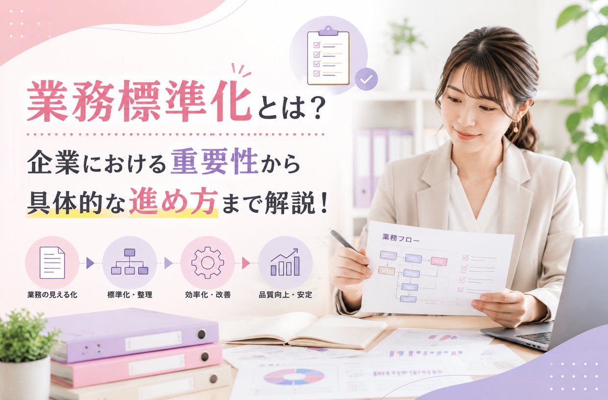 業務標準化とは？企業における重要性から具体的な進め方まで解説！