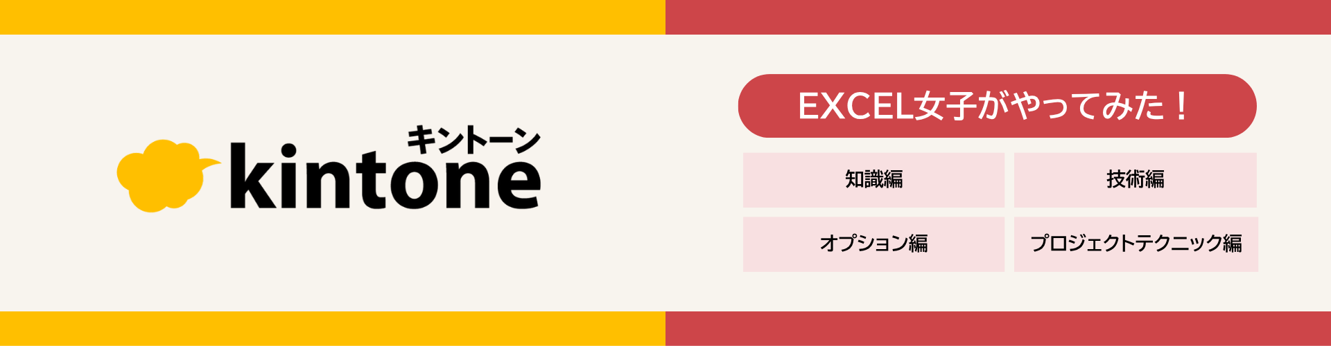 EXCEL女子がkintone（キントーン）やってみた動画の視聴ページ