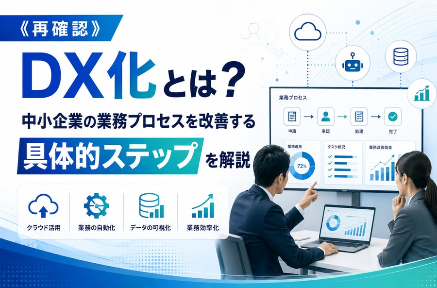 《再確認》DX化とは？中小企業の業務プロセスを改善する具体的ステップを解説